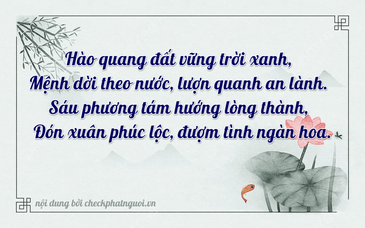 Bài thơ ý nghĩa cho <b>biển số 29H-60664</b> tại website checkphatnguoi.vn