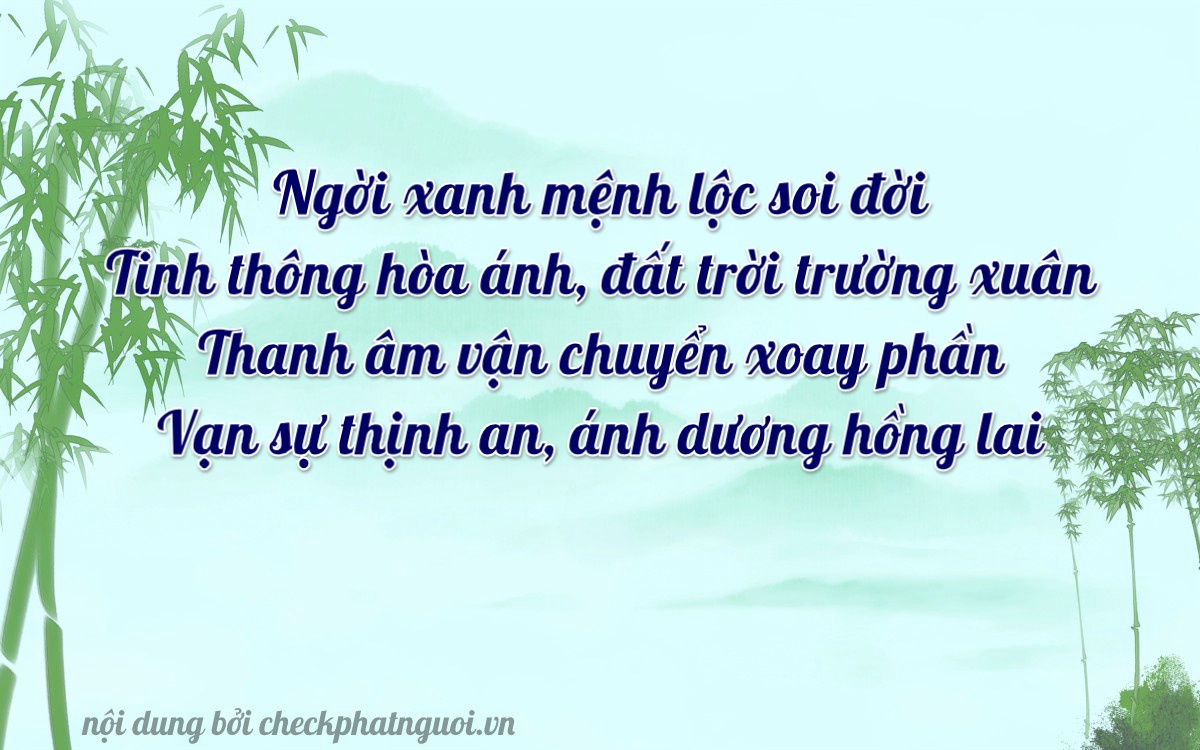 Bài thơ ý nghĩa cho <b>biển số 29H-62297</b> tại website checkphatnguoi.vn