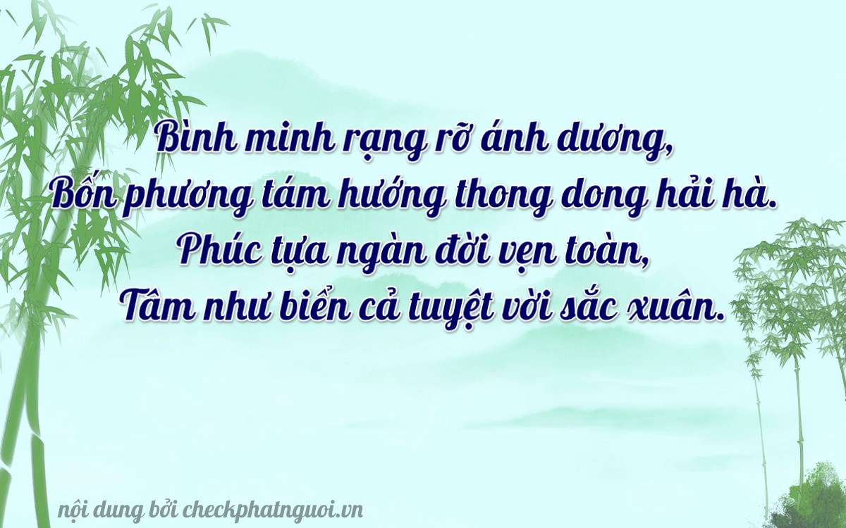 Bài thơ ý nghĩa cho <b>biển số 29H-84423</b> tại website checkphatnguoi.vn