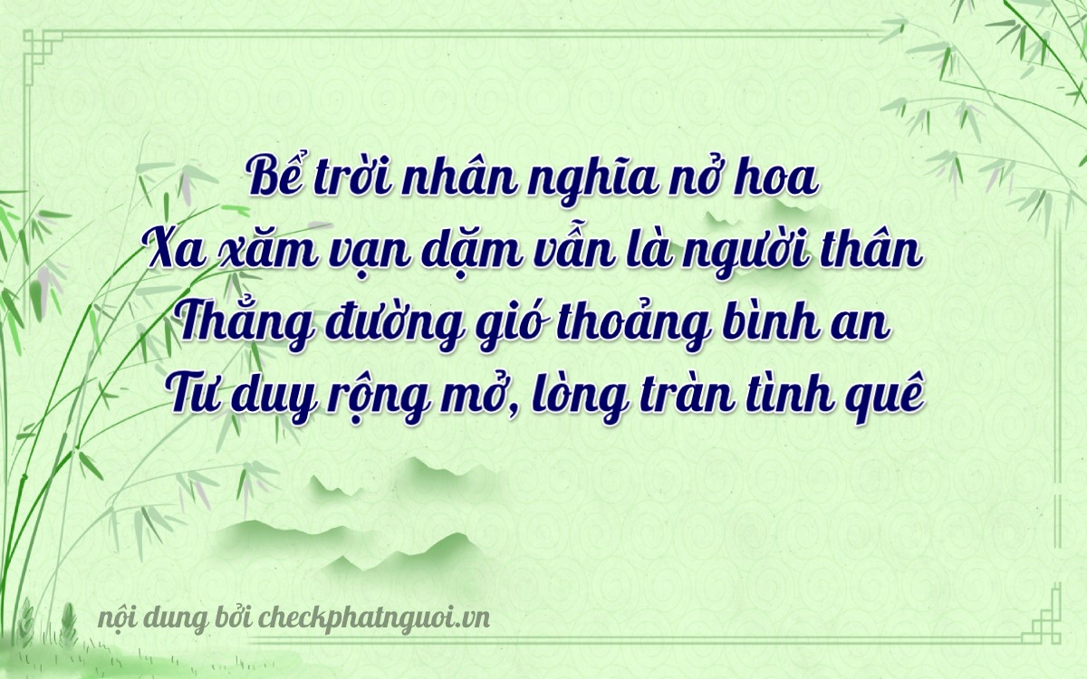 Bài thơ ý nghĩa cho <b>biển số 29H-92132</b> tại website checkphatnguoi.vn