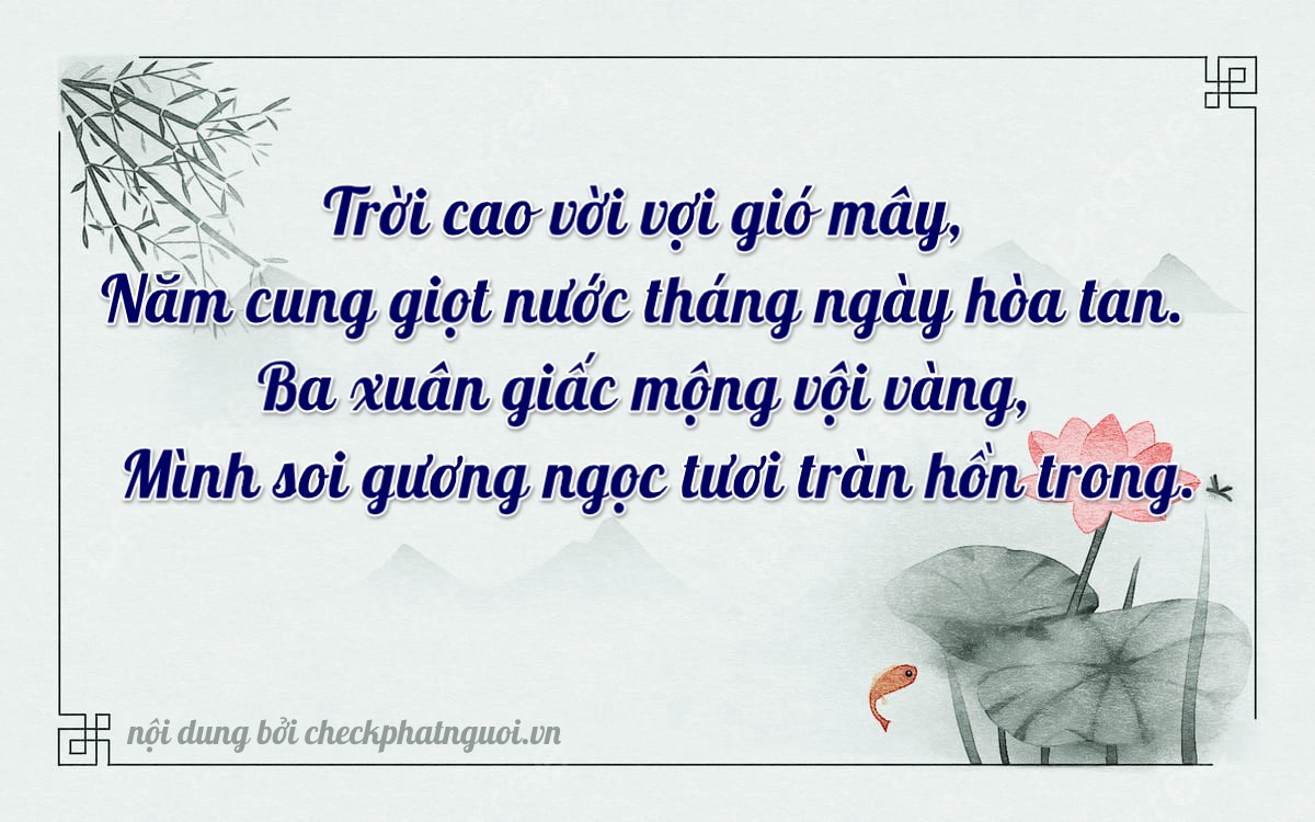 Bài thơ ý nghĩa cho <b>biển số 29H-93731</b> tại website checkphatnguoi.vn