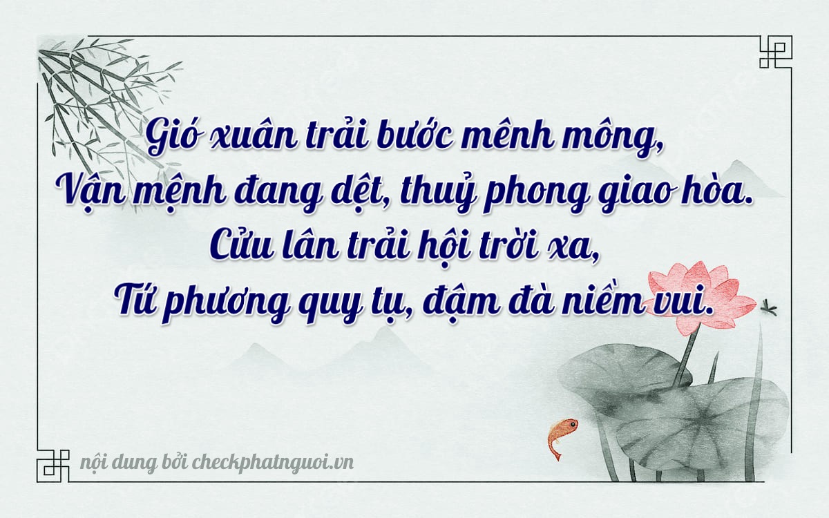 Bài thơ ý nghĩa cho <b>biển số 29H-94039</b> tại website checkphatnguoi.vn