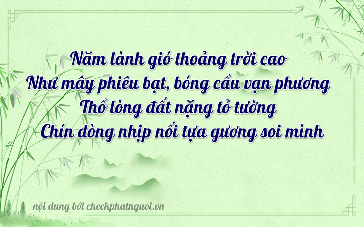 Bài thơ ý nghĩa cho <b>biển số 29H-95553</b> tại website checkphatnguoi.vn