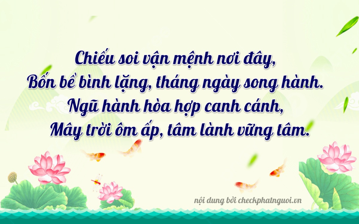 Bài thơ ý nghĩa cho <b>biển số 29H-98865</b> tại website checkphatnguoi.vn