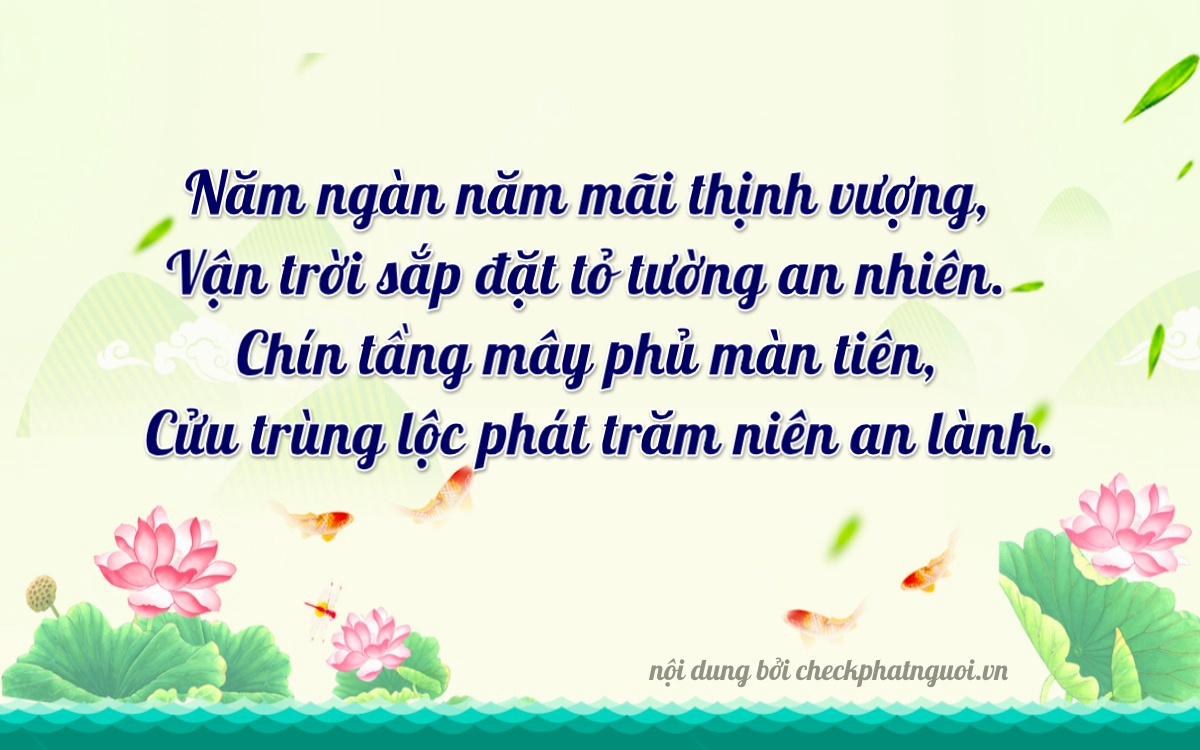 Bài thơ ý nghĩa cho <b>biển số 29H-99999</b> tại website checkphatnguoi.vn