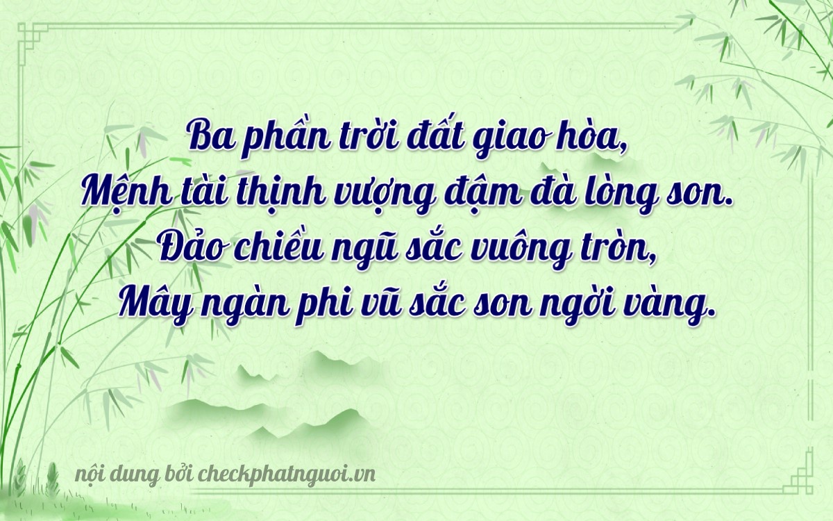 Bài thơ ý nghĩa cho <b>biển số 29HZ-31109</b> tại website checkphatnguoi.vn