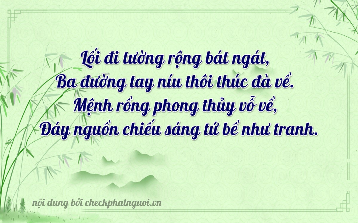Bài thơ ý nghĩa cho <b>biển số 29K-02745</b> tại website checkphatnguoi.vn