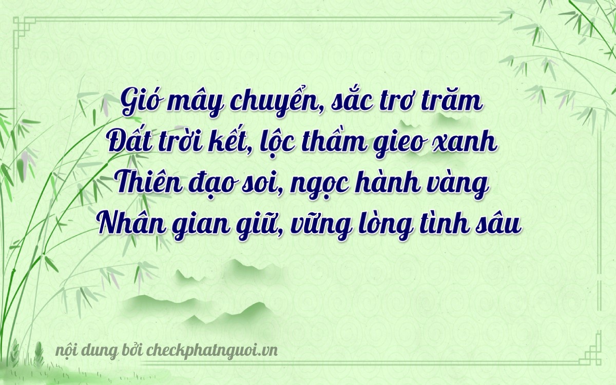 Bài thơ ý nghĩa cho <b>biển số 29K-04147</b> tại website checkphatnguoi.vn