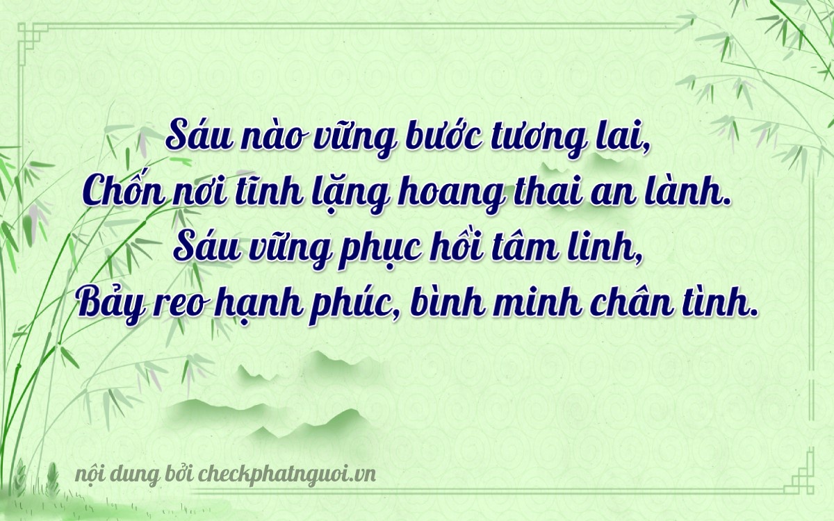 Bài thơ ý nghĩa cho <b>biển số 29K-06676</b> tại website checkphatnguoi.vn