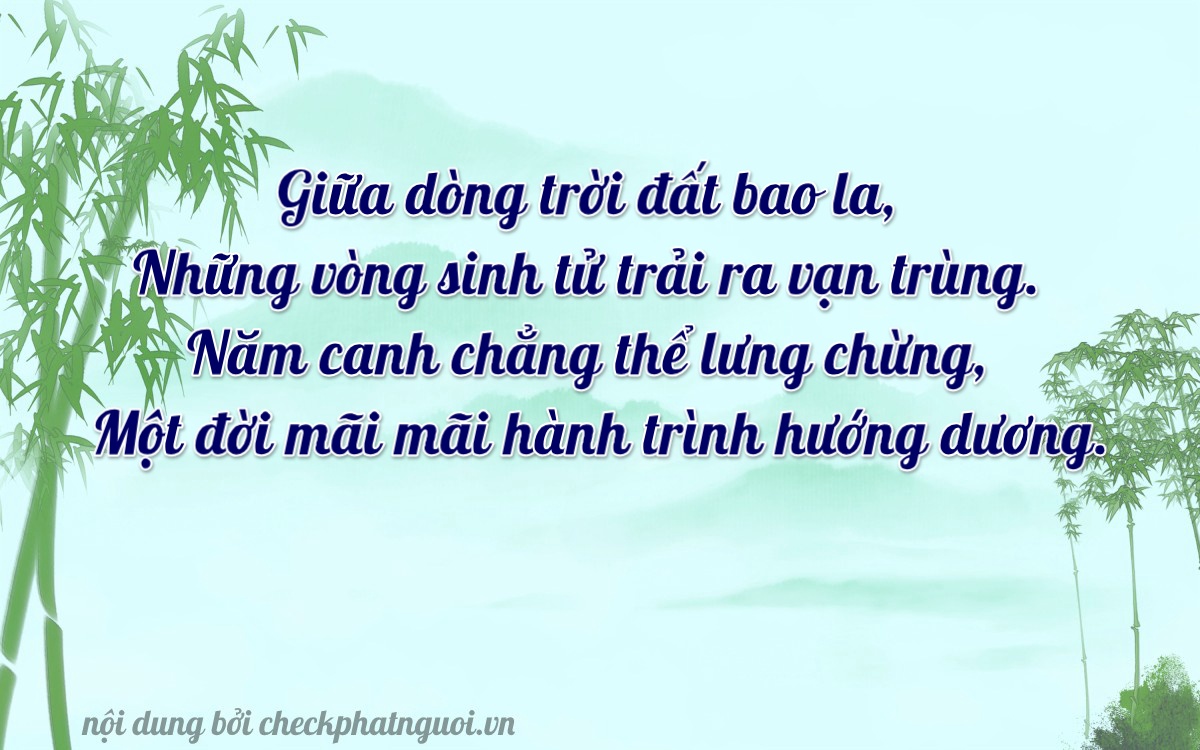 Bài thơ ý nghĩa cho <b>biển số 29K-07601</b> tại website checkphatnguoi.vn