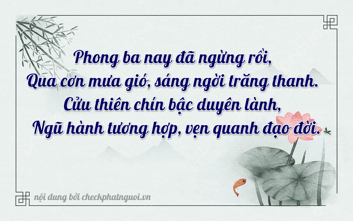 Bài thơ ý nghĩa cho <b>biển số 29K-08609</b> tại website checkphatnguoi.vn