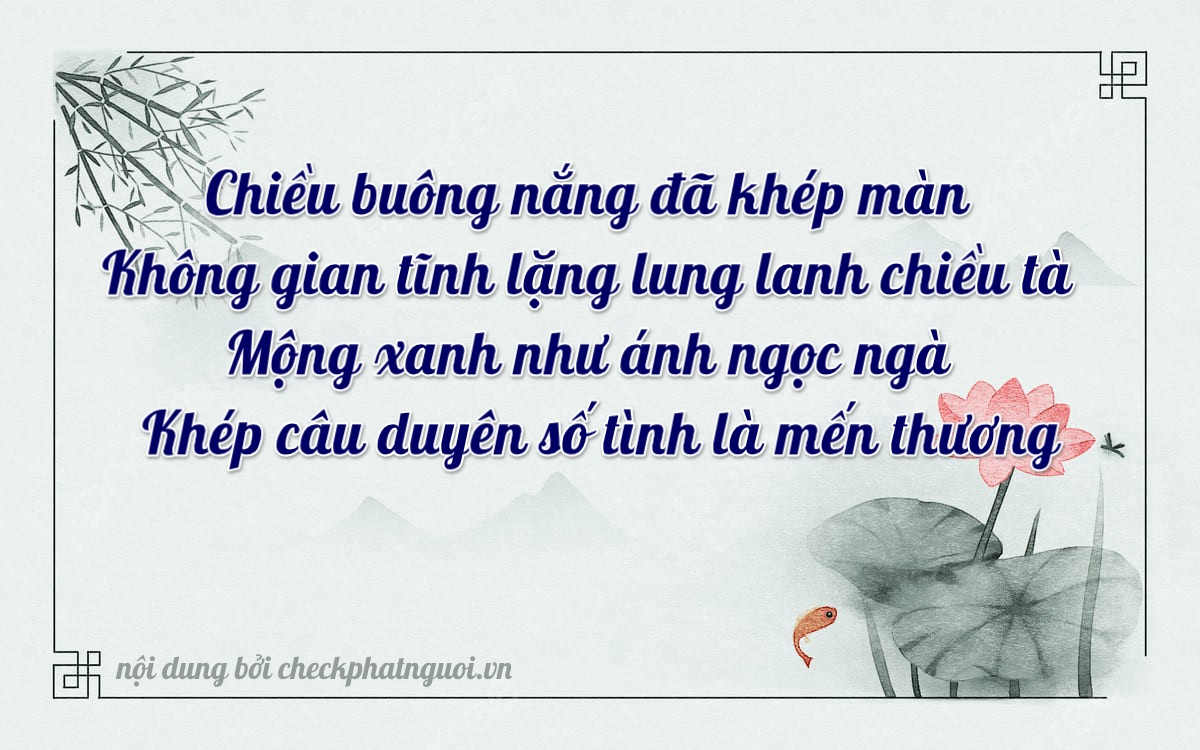 Bài thơ ý nghĩa cho <b>biển số 29K-09065</b> tại website checkphatnguoi.vn