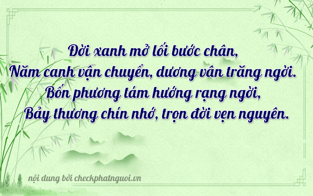 Bài thơ ý nghĩa cho <b>biển số 29K-09476</b> tại website checkphatnguoi.vn