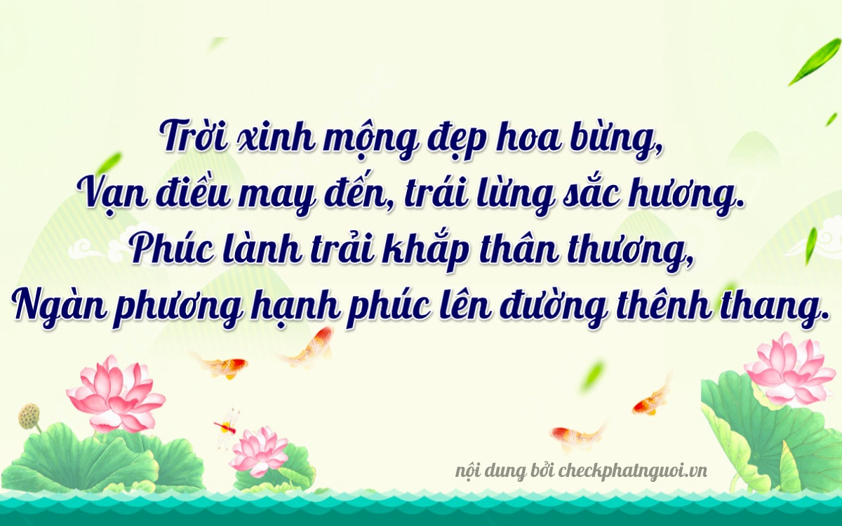 Bài thơ ý nghĩa cho <b>biển số 29K-10103</b> tại website checkphatnguoi.vn