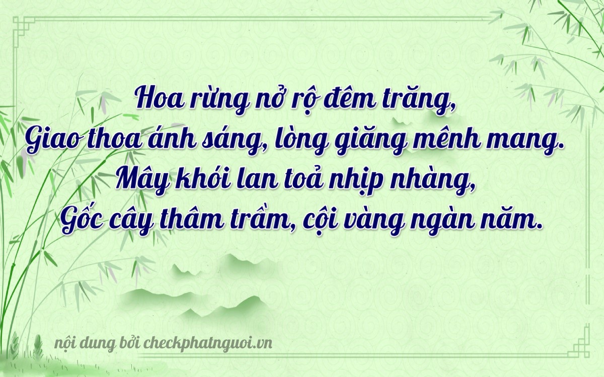 Bài thơ ý nghĩa cho <b>biển số 29K-11524</b> tại website checkphatnguoi.vn