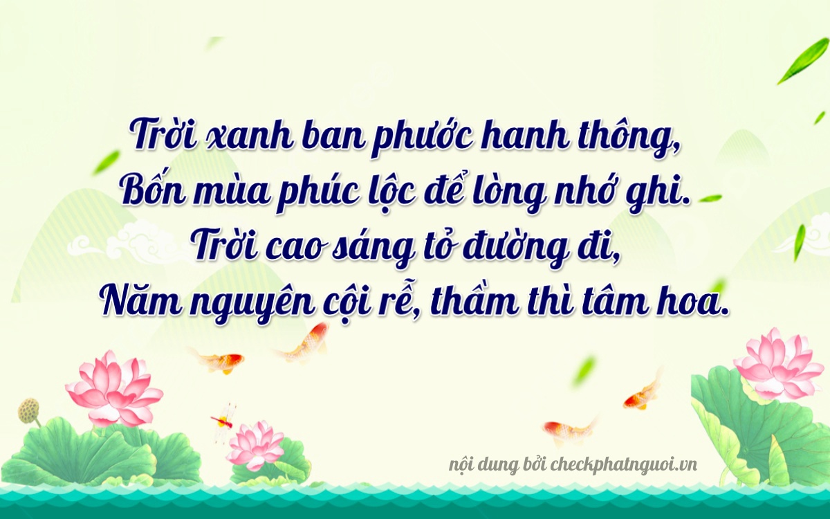 Bài thơ ý nghĩa cho <b>biển số 29K1-45857</b> tại website checkphatnguoi.vn