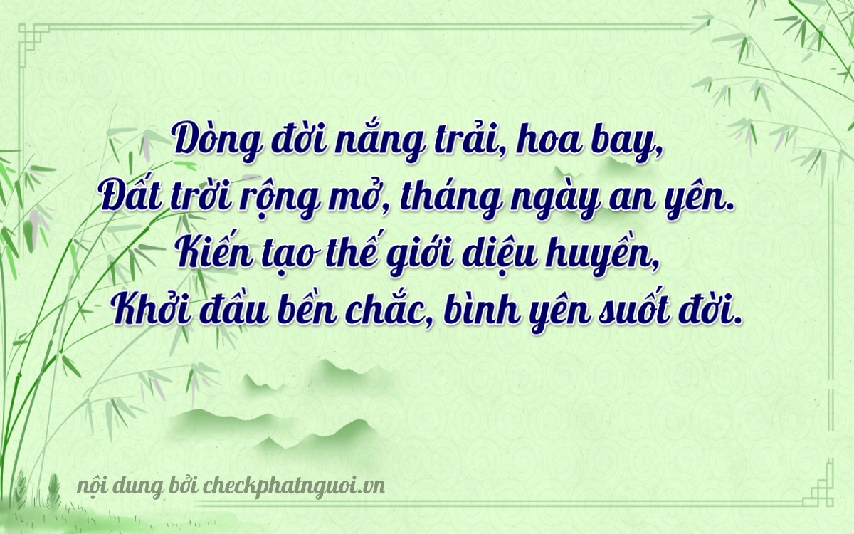 Bài thơ ý nghĩa cho <b>biển số 29K1-68683</b> tại website checkphatnguoi.vn