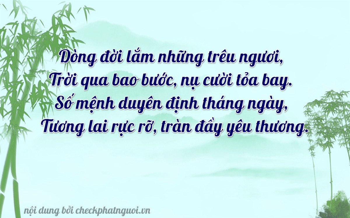 Bài thơ ý nghĩa cho <b>biển số 29K1-98789</b> tại website checkphatnguoi.vn