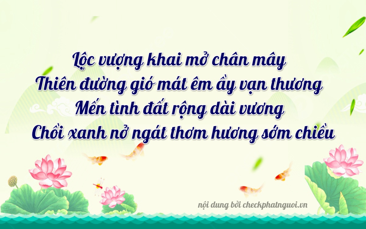 Bài thơ ý nghĩa cho <b>biển số 29K2-13910</b> tại website checkphatnguoi.vn