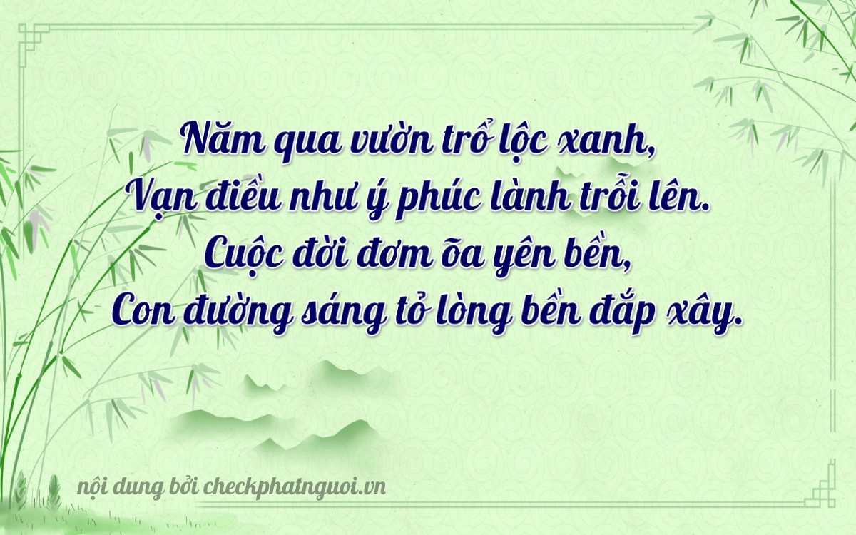 Bài thơ ý nghĩa cho <b>biển số 29K-23573</b> tại website checkphatnguoi.vn