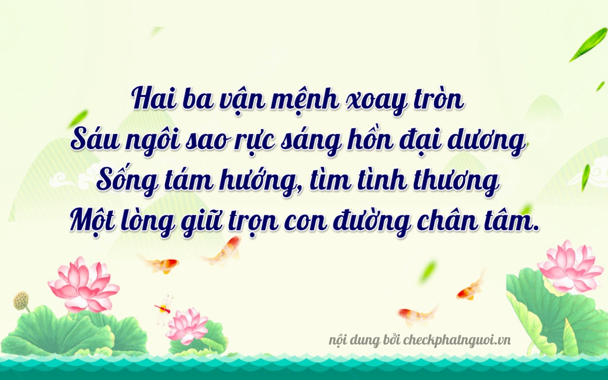 Bài thơ ý nghĩa cho <b>biển số 29K-23618</b> tại website checkphatnguoi.vn