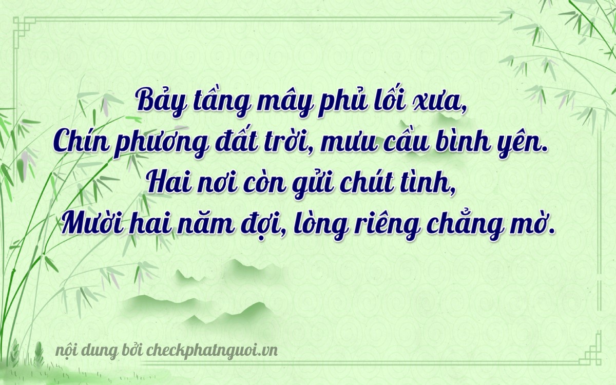 Bài thơ ý nghĩa cho <b>biển số 29L1-79212</b> tại website checkphatnguoi.vn