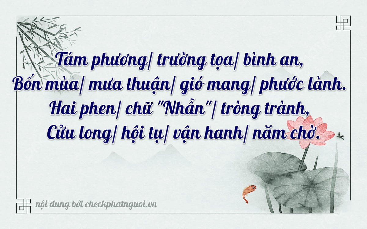 Bài thơ ý nghĩa cho <b>biển số 29L1-84290</b> tại website checkphatnguoi.vn