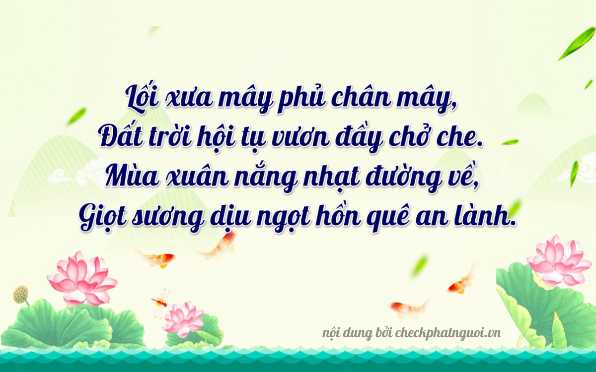 Bài thơ ý nghĩa cho <b>biển số 29L-35897</b> tại website checkphatnguoi.vn