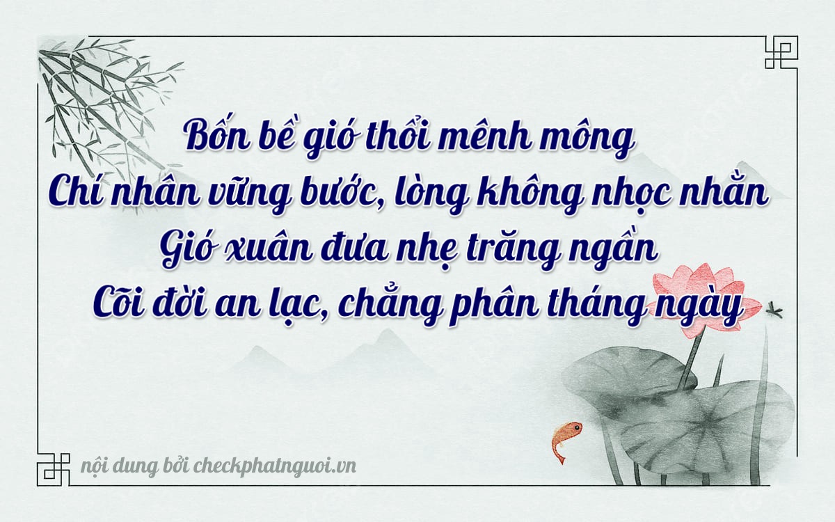 Bài thơ ý nghĩa cho <b>biển số 29L5-40402</b> tại website checkphatnguoi.vn