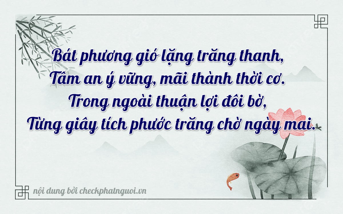 Bài thơ ý nghĩa cho <b>biển số 29M-87232</b> tại website checkphatnguoi.vn