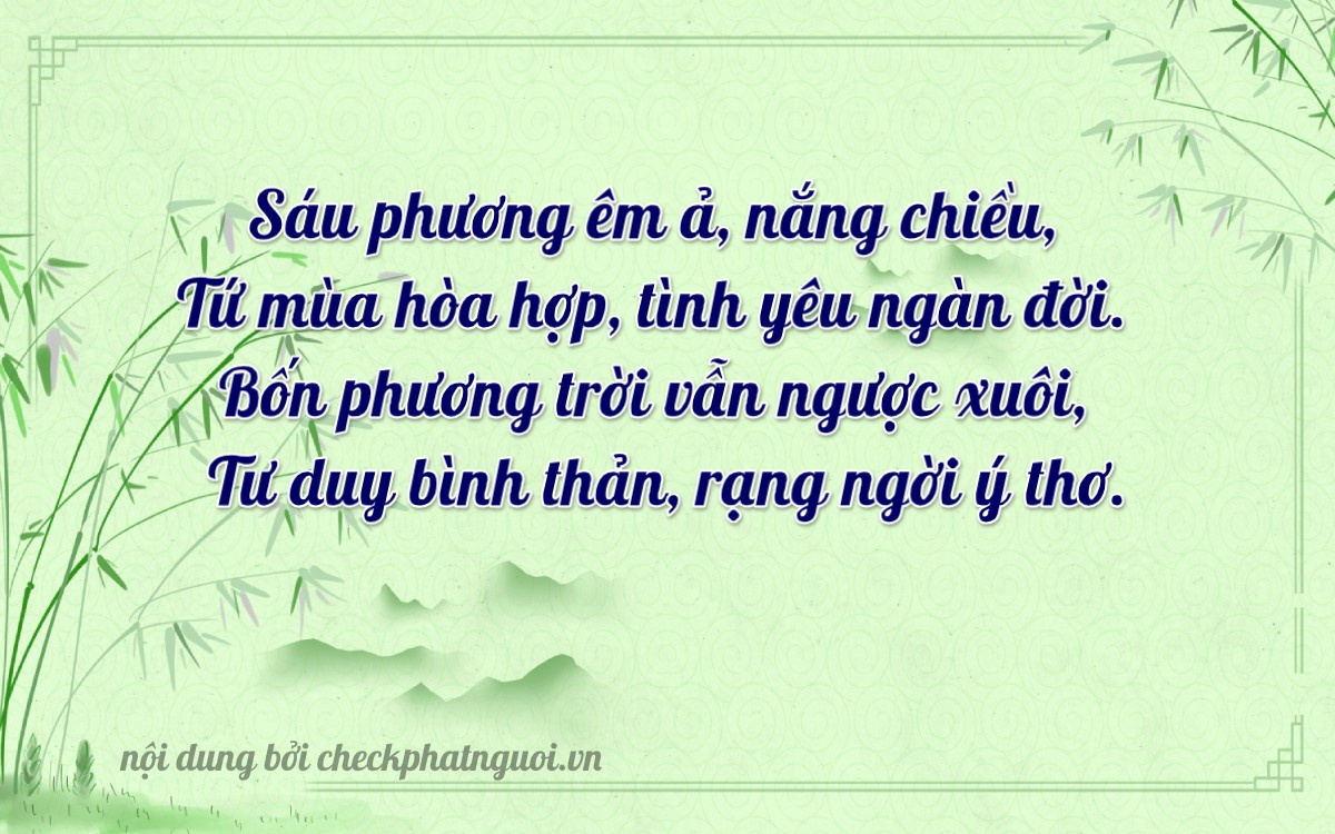 Bài thơ ý nghĩa cho <b>biển số 29N1-64424</b> tại website checkphatnguoi.vn