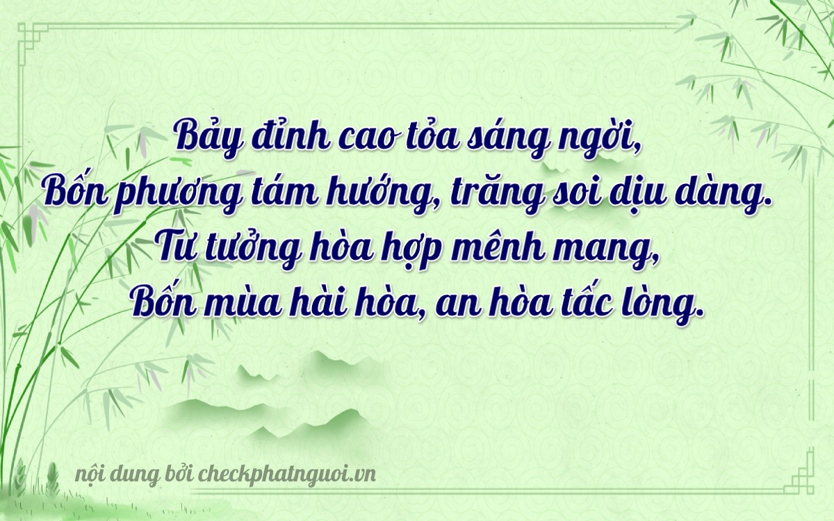 Bài thơ ý nghĩa cho <b>biển số 29N1-74344</b> tại website checkphatnguoi.vn