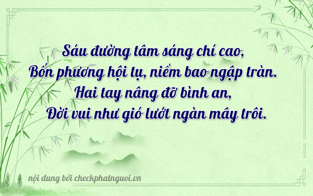 Bài thơ ý nghĩa cho <b>biển số 29N2-42062</b> tại website checkphatnguoi.vn