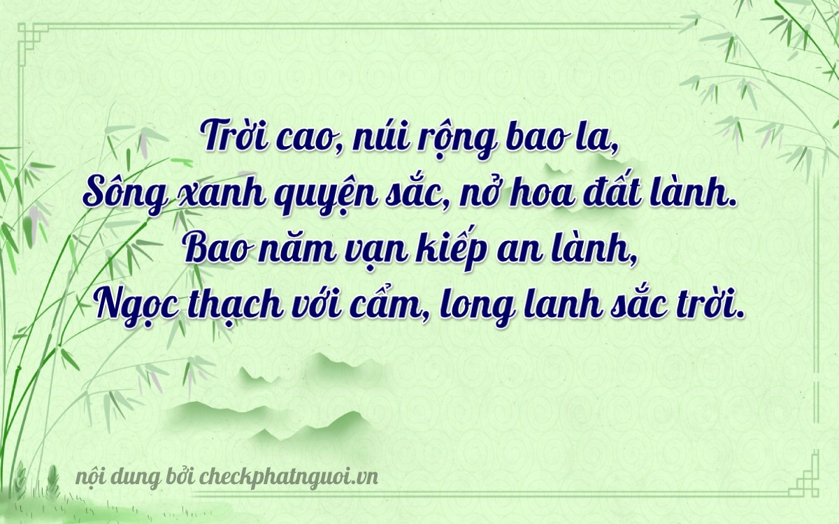 Bài thơ ý nghĩa cho <b>biển số 29P1-18834</b> tại website checkphatnguoi.vn