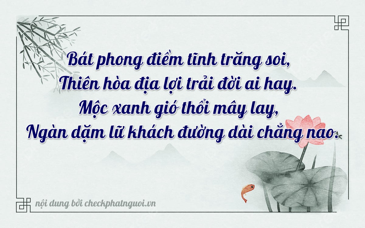 Bài thơ ý nghĩa cho <b>biển số 29P1-88466</b> tại website checkphatnguoi.vn