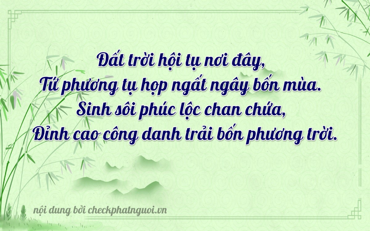 Bài thơ ý nghĩa cho <b>biển số 29P-70471</b> tại website checkphatnguoi.vn