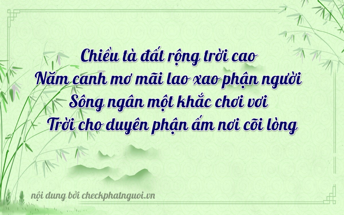 Bài thơ ý nghĩa cho <b>biển số 29S1-52001</b> tại website checkphatnguoi.vn