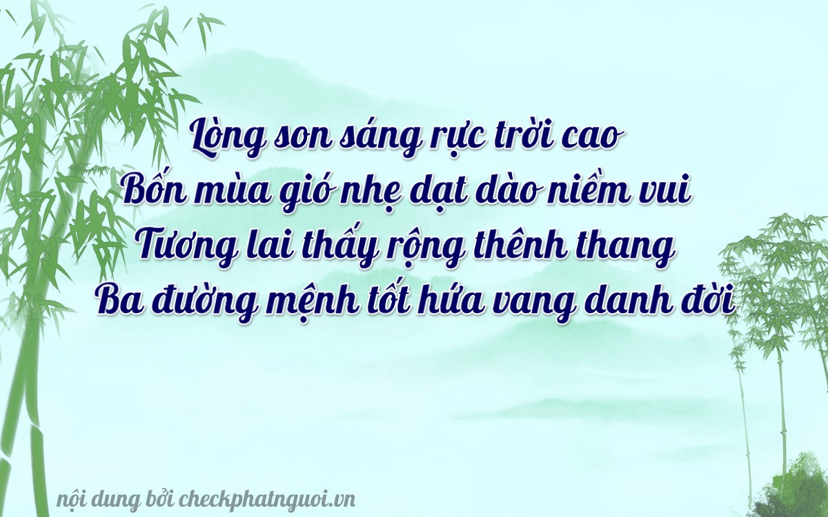 Bài thơ ý nghĩa cho <b>biển số 29S1-95433</b> tại website checkphatnguoi.vn