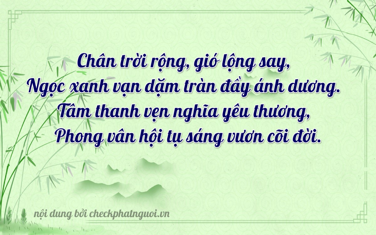 Bài thơ ý nghĩa cho <b>biển số 29S2-02832</b> tại website checkphatnguoi.vn