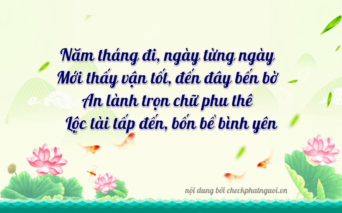 Bài thơ ý nghĩa cho <b>biển số 29S-5482</b> tại website checkphatnguoi.vn