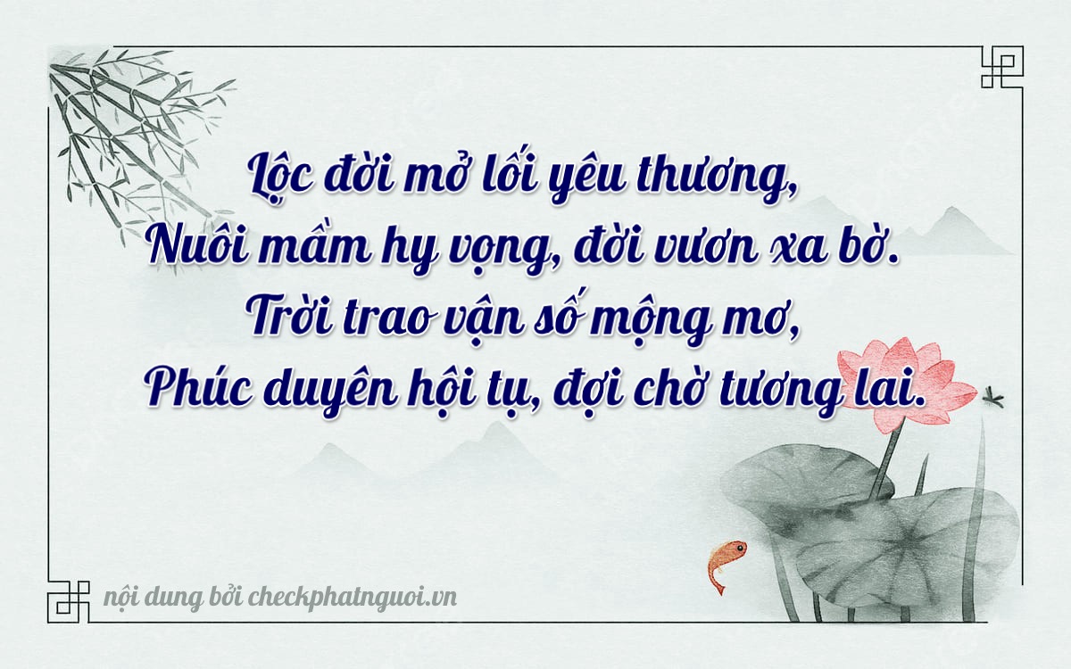 Bài thơ ý nghĩa cho <b>biển số 29S6-61515</b> tại website checkphatnguoi.vn