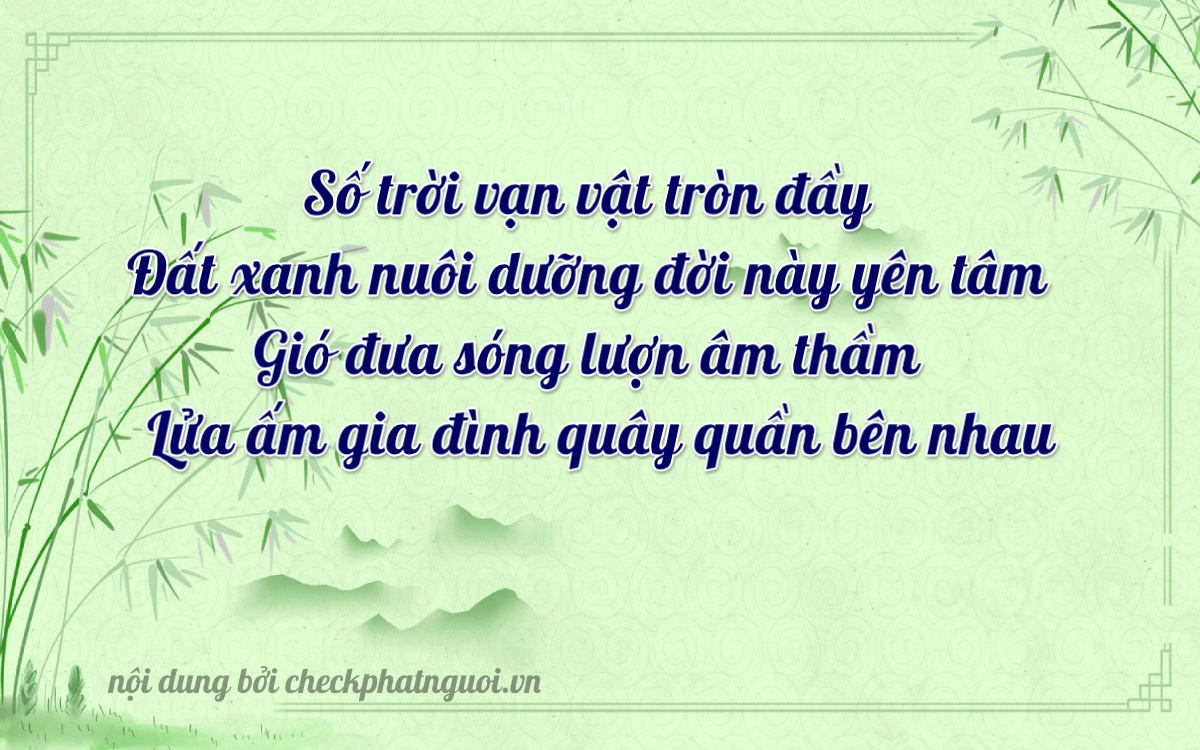 Bài thơ ý nghĩa cho <b>biển số 29T1-24511</b> tại website checkphatnguoi.vn