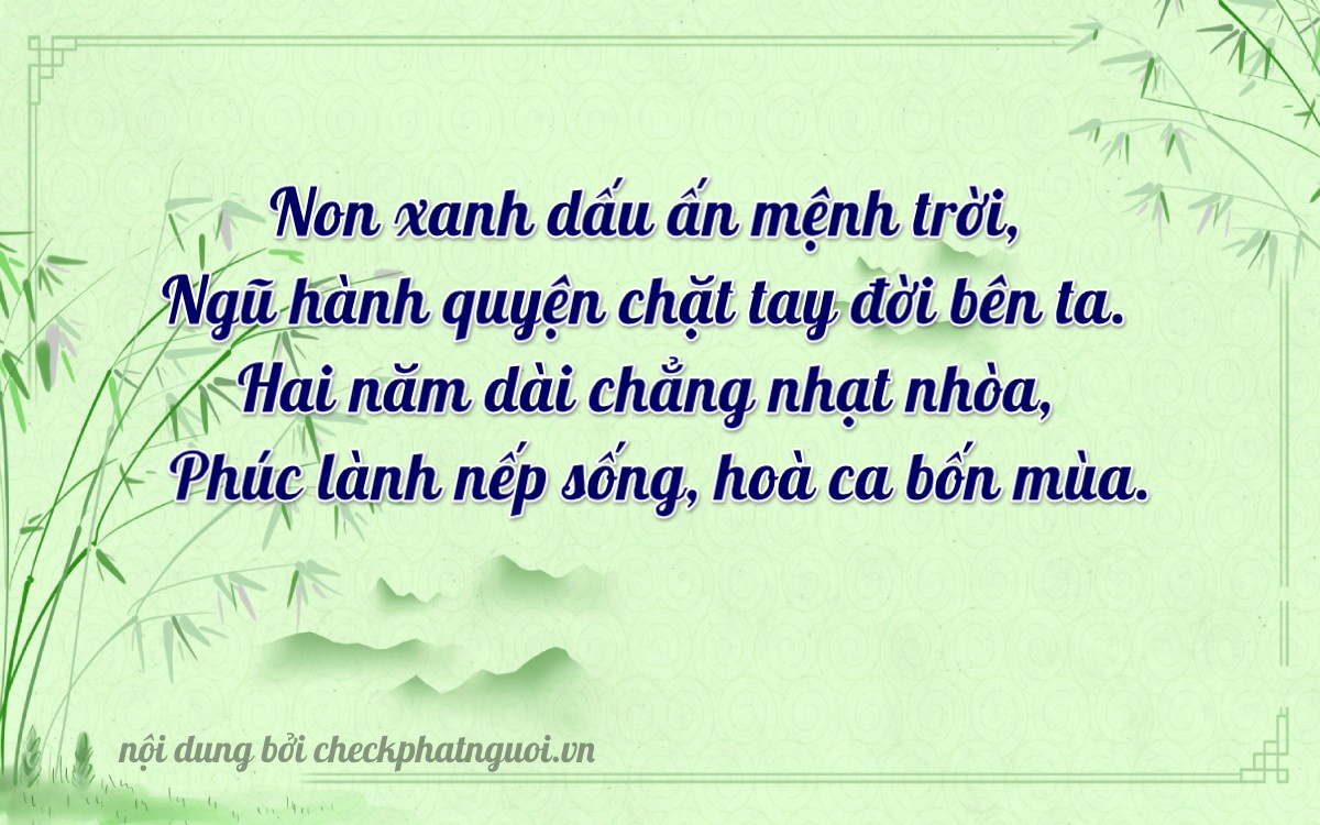 Bài thơ ý nghĩa cho <b>biển số 29T2-02501</b> tại website checkphatnguoi.vn