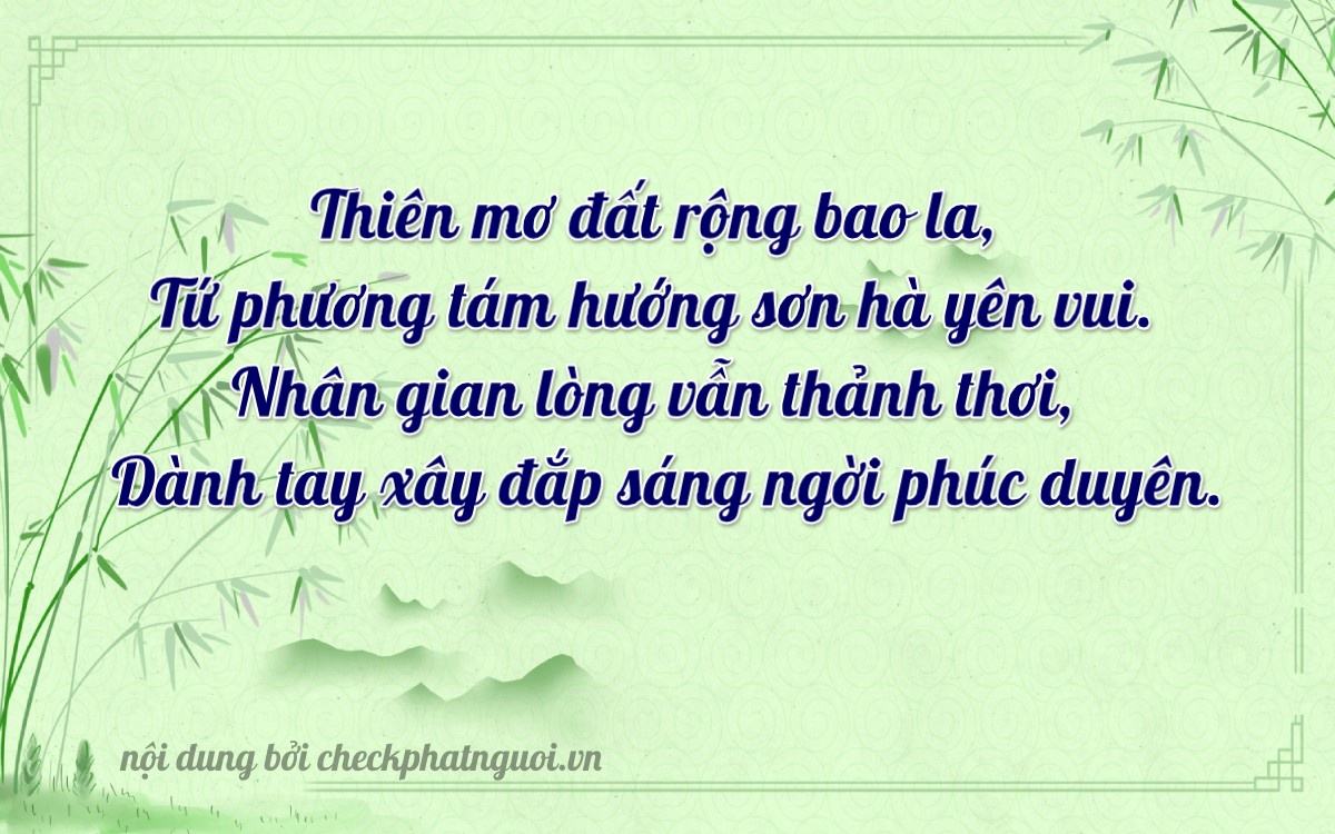 Bài thơ ý nghĩa cho <b>biển số 29T2-04067</b> tại website checkphatnguoi.vn