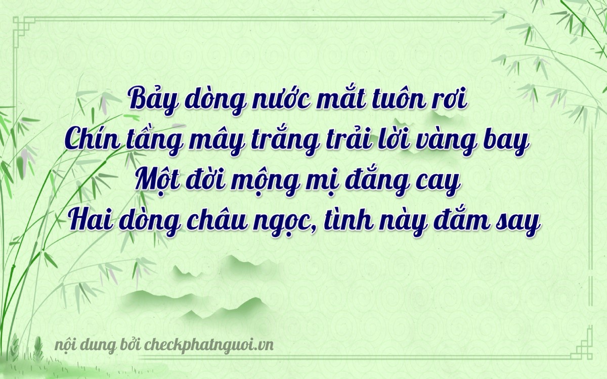 Bài thơ ý nghĩa cho <b>biển số 29T2-07129</b> tại website checkphatnguoi.vn
