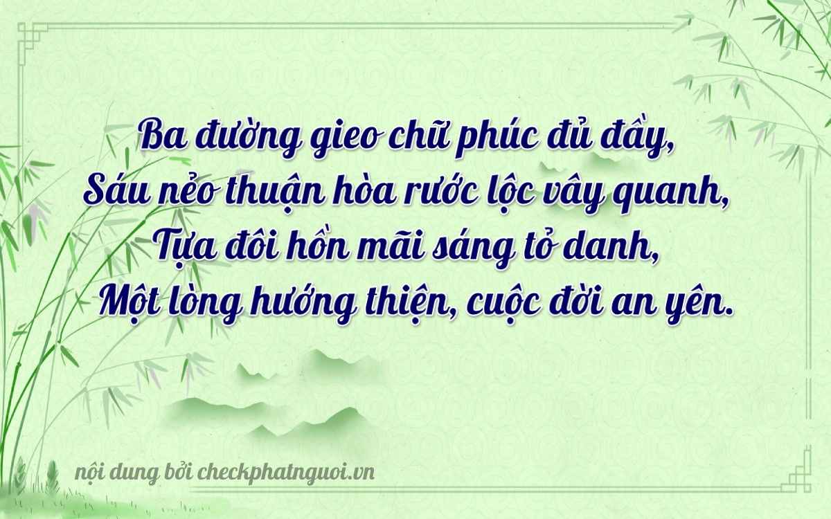 Bài thơ ý nghĩa cho <b>biển số 29U1-36261</b> tại website checkphatnguoi.vn