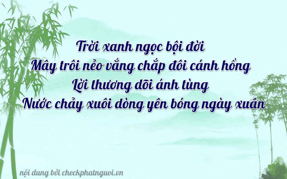 Bài thơ ý nghĩa cho <b>biển số 29U1-54245</b> tại website checkphatnguoi.vn