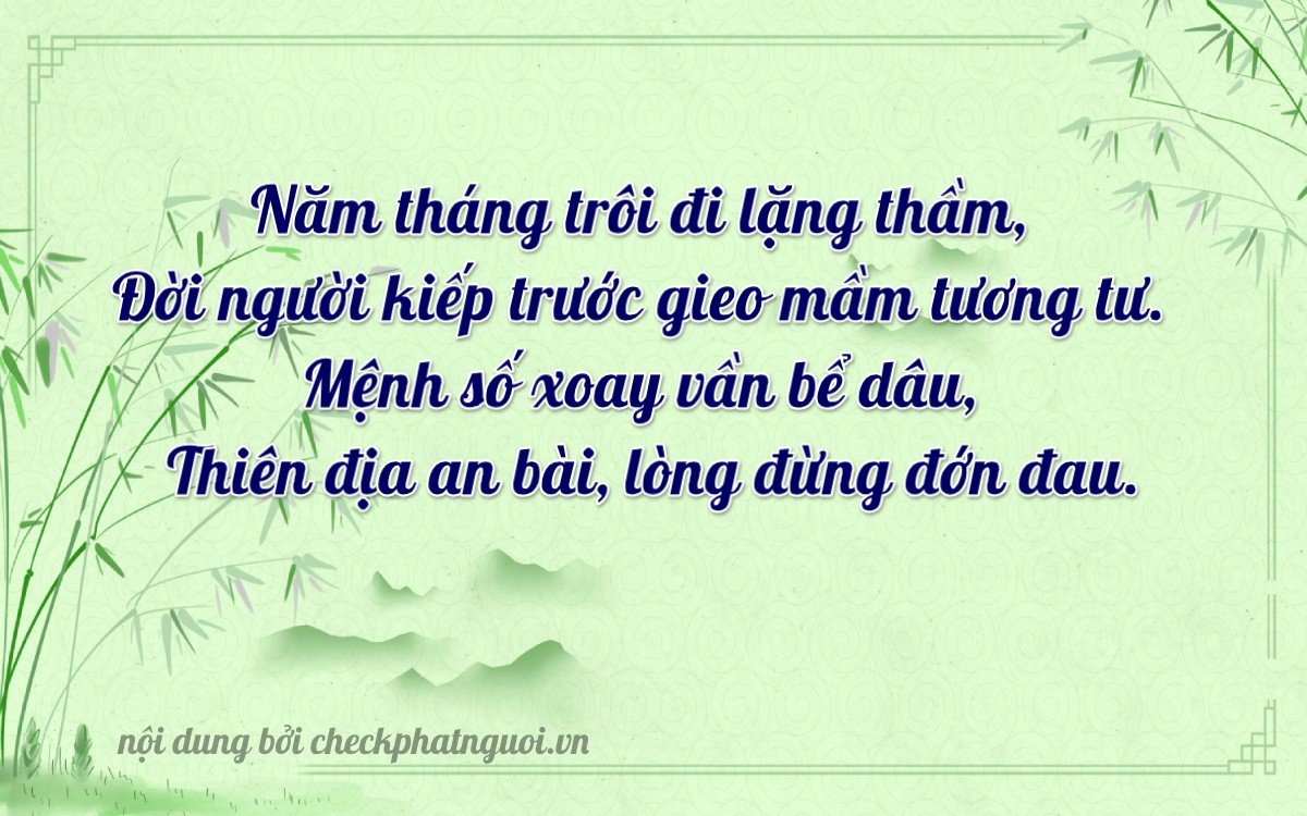Bài thơ ý nghĩa cho <b>biển số 29U-37317</b> tại website checkphatnguoi.vn