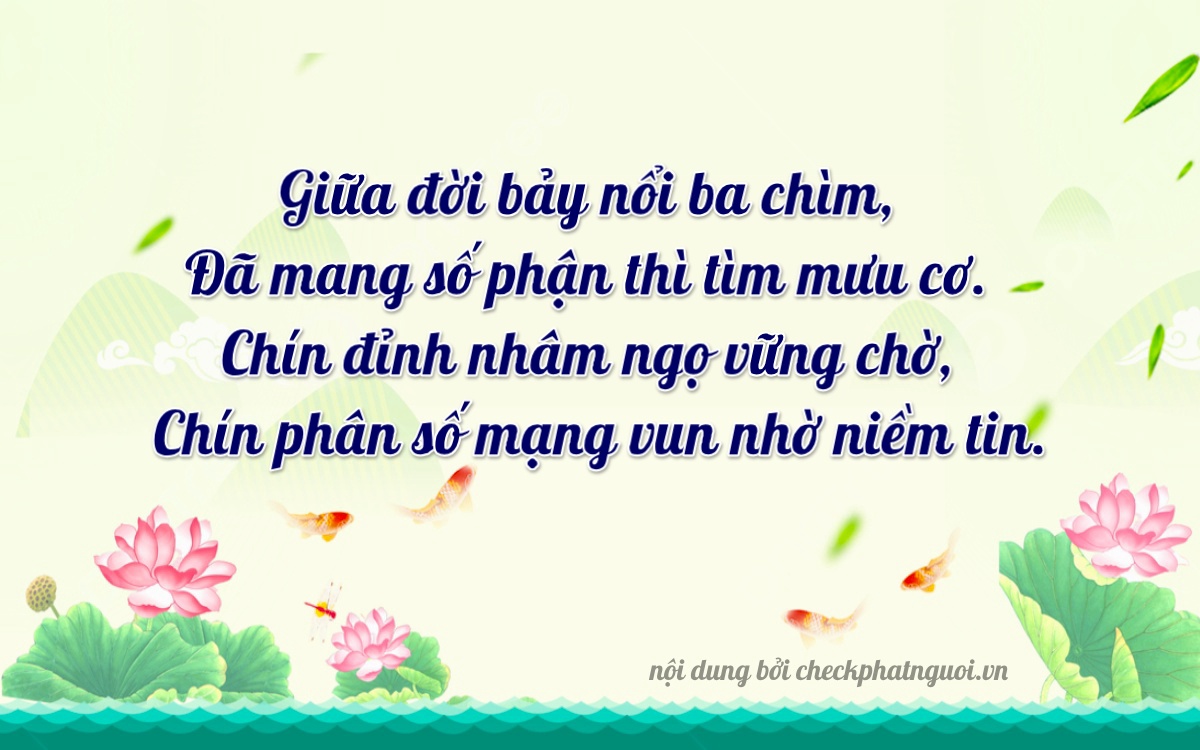 Bài thơ ý nghĩa cho <b>biển số 29U-7758</b> tại website checkphatnguoi.vn