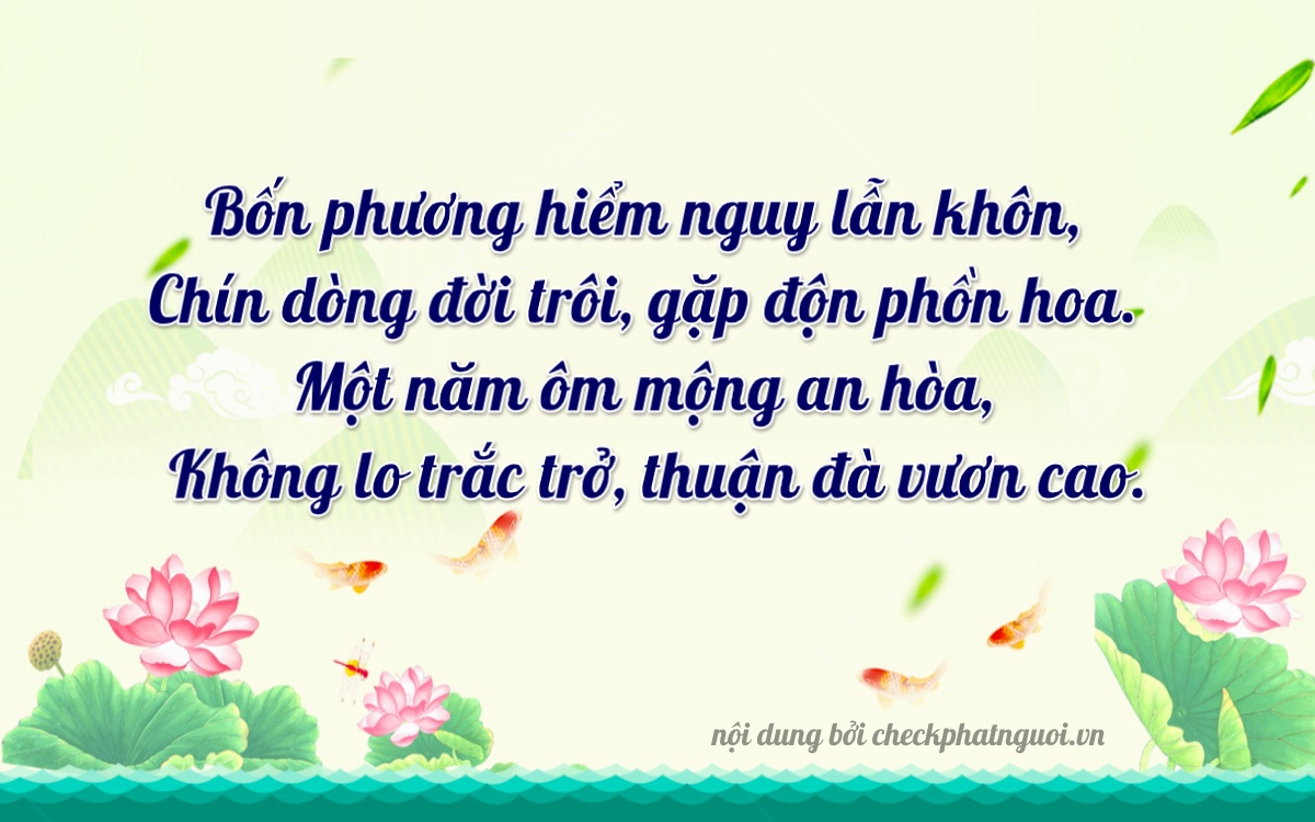 Bài thơ ý nghĩa cho <b>biển số 29V1-89940</b> tại website checkphatnguoi.vn